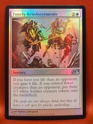 FOIL Timely Reinforcements from Magic 2012 MTG Proxy