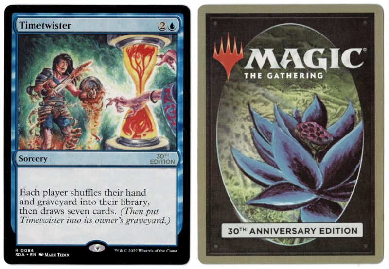 Timetwister From 30th Anniversary Edition Mtg Proxy