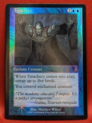 FOIL Treachery from Urza’s Destiny Magic the Gathering Proxy