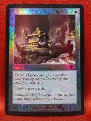 FOIL Treasure Cruise from Time Spiral: Remastered MTG Proxy