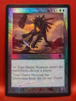 FOIL True-Name Nemesis from Time Spiral: Remastered MTG Proxy