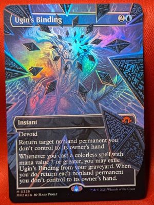 FOIL Ugin's Binding (Borderless) from Modern Horizons 3 MTG Proxy