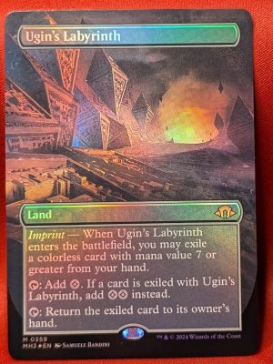 FOIL Ugin's Labrynth (Borderless) from Modern Horizons 3 MTG Proxy