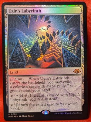 FOIL Ugin's Labrynth from Modern Horizons 3 MTG Proxy