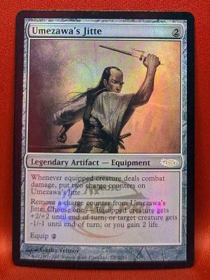 FOIL Umezawa’s Jitte from Grand Prix Promo MTG Proxy