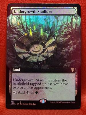 FOIL Undergrowth Stadium (Extend Art) from Commander Legends MTG Proxy