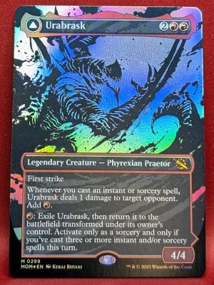 FOIL Urabrask (Showcase) from March of the Machine Magic the Gathering Proxy