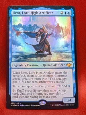 FOIL Urza, Lord High Artificer from Modern Horizons Magic the Gathering Proxy