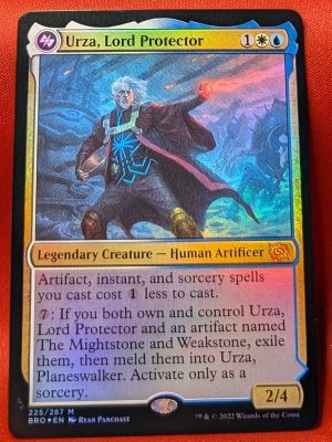 FOIL Urza, Lord Protector from The Brothers' War MTG Proxy