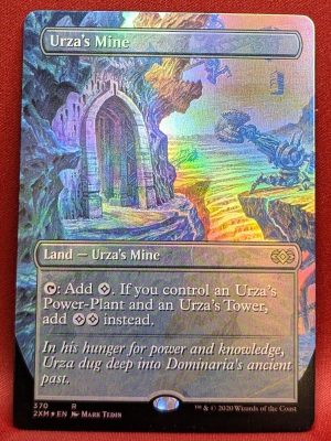 FOIL Urza's Mine (Borderless) from Double Masters Magic the Gathering Proxy