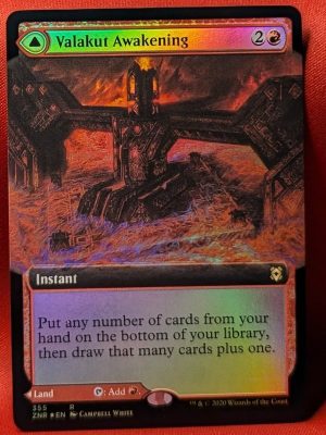 FOIL Valakut Awakening (Extended Art) from Zendikar Rising MTG Proxy