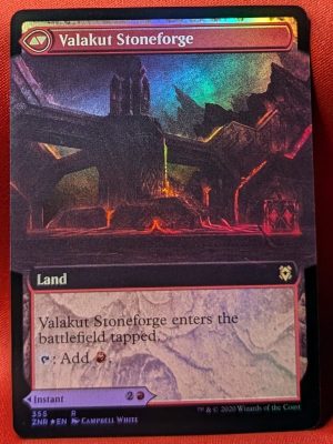 FOIL Valakut Awakening (Extended Art) from Zendikar Rising MTG Proxy