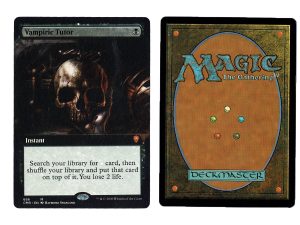 Vampiric Tutor (Extended Art) from Commander Legends Proxy