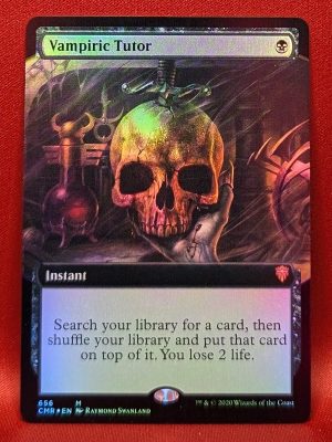 FOIL Vampiric Tutor (Extended Art) from Commander Legends MTG Proxy