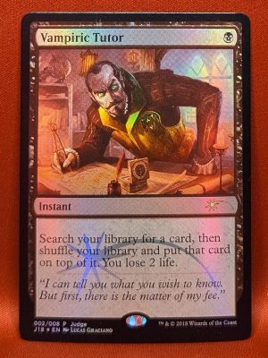 FOIL Vampiric Tutor from Judge Promo MTG Proxy