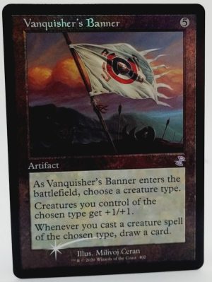 FOIL Vanquisher's Banner from Time Spiral: Remastered MTG Proxy