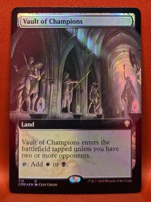 FOIL Vault of Champions (Extended Art) from Commander Legends MTG Proxy