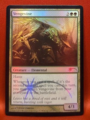 FOIL Vengevine from WMCQ Promo Cards MTG Proxy