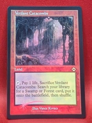 ETCHED FOIL Verdant Catacombs (Retro Frame) from Modern Horizons 2 Magic the Gathering Proxy