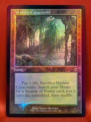 FOIL Verdant Catacombs (Retro Frame) from Modern Horizons 2 MTG Proxy