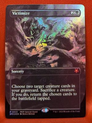 FOIL Victimize (Borderless) from Special Guests MTG Proxy