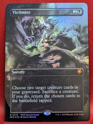 FOIL Victimize (Borderless) from Special Guests Magic the Gathering Proxy