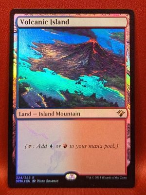 FOIL Volcanic Island from Vintage Masters Magic the Gathering Proxy