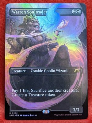 FOIL Warren Soultrader (Borderless) from Modern Horizons 3 Magic the Gathering Proxy