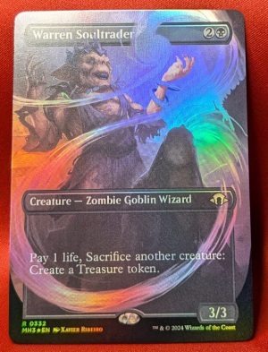 FOIL Warren Soultrader (Borderless) from Modern Horizons 3 MTG Proxy