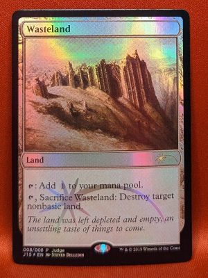 FOIL Wasteland (2015) from Judge Promo Magic the Gathering Proxy