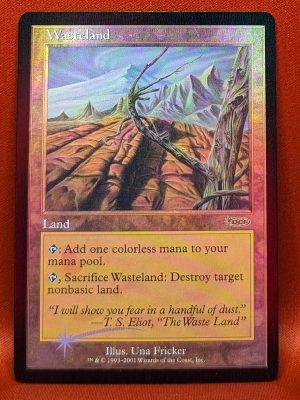 FOIL Wasteland from Magic Player Rewards Magic the Gathering Proxy