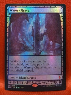 FOIL Watery Grave from Zendikar Expedition MTG Proxy