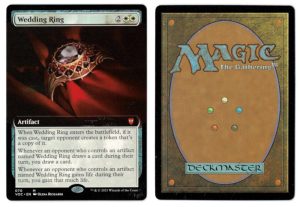 Wedding Ring (Extended Art) from Commander: Innistrad Crimson Vow MTG Proxy