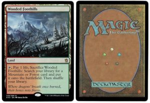 Wooded Foothills from Khans of Tarkir Magic the Gathering Proxy