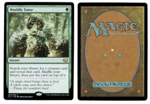 Worldly Tutor from Commander Collection Green Proxy