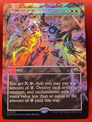 FOIL Wrath of the Skies (Borderless) from Modern Horizons 3 MTG Proxy