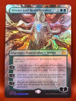 FOIL Wrenn and Realmbreaker (Borderless) from March of the Machine MTG Proxy