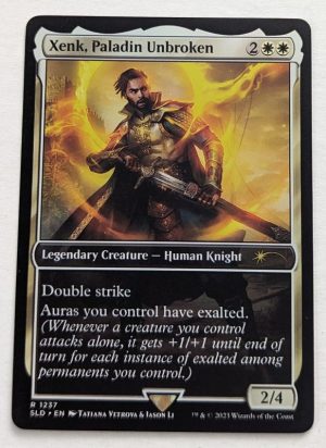 FOIL Xenk, Paladin Unbroken from Secret Lair Drop Series MTG Proxy