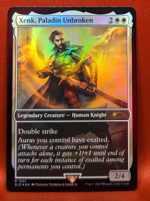 FOIL Xenk, Paladin Unbroken from Secret Lair Drop Series Magic the Gathering Proxy