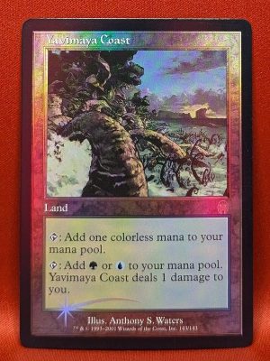 FOIL Yavimaya Coast from Apocalypse Magic the Gathering Proxy