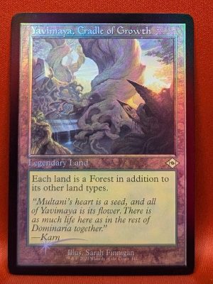 FOIL Yavimaya, Cradle of Growth (Retro Frame) from Modern Horizons 2 MTG Proxy