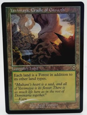 FOIL Yavimaya, Cradle of Growth (Retro Frame) from Modern Horizons 2 MTG Proxy