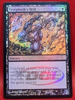 FOIL Yawgmoth's Will from Judge Promo Magic the Gathering Proxy