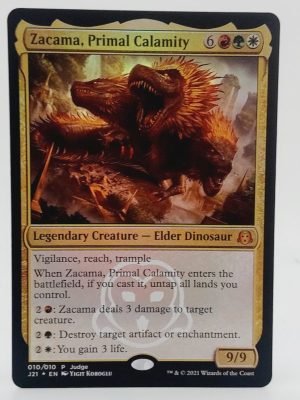 FOIL Zacama, Primal Calamity from Judge Promo MTG Proxy